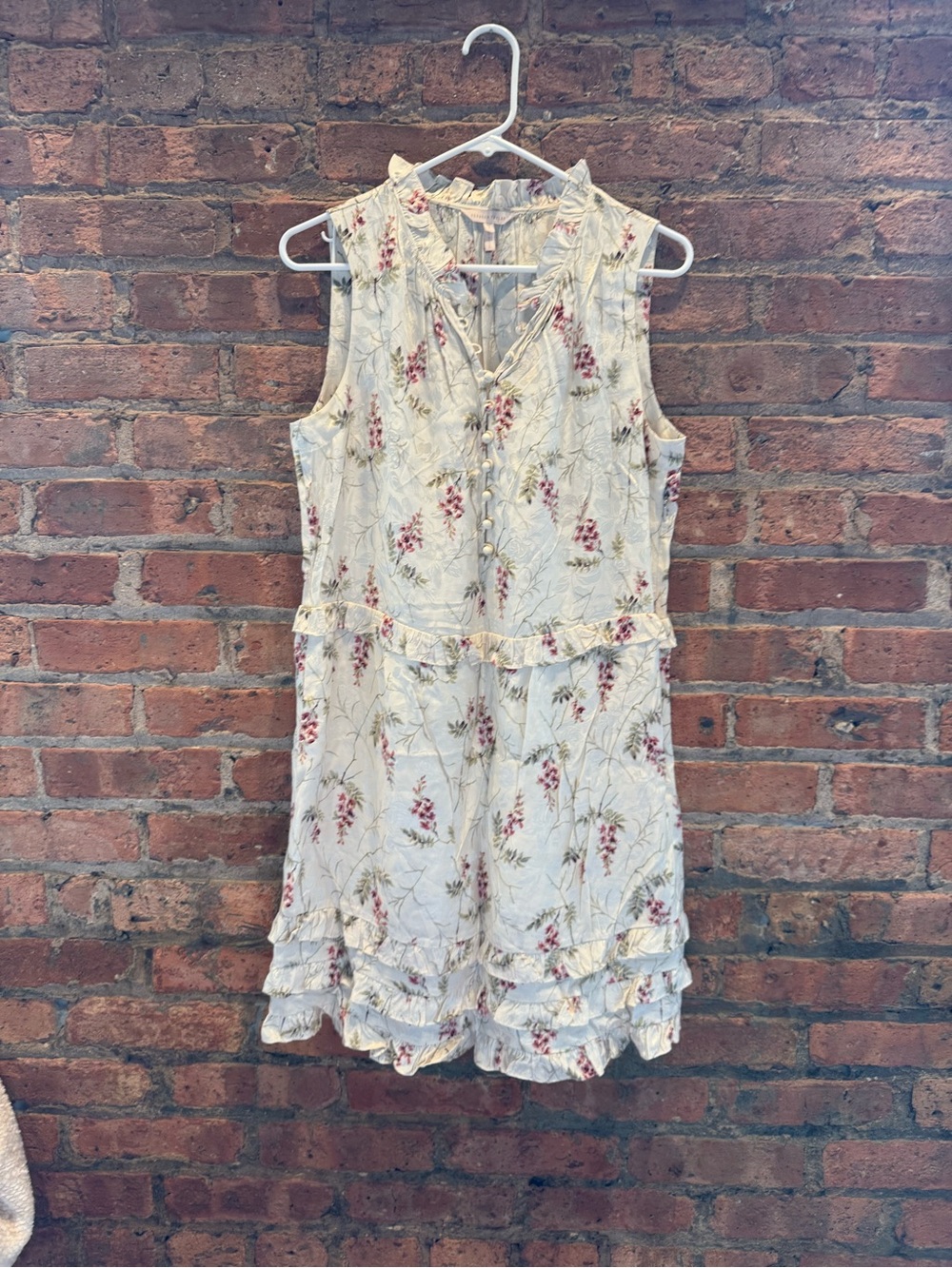 Rebecca Taylor silk Floral Ruffle dress size 8